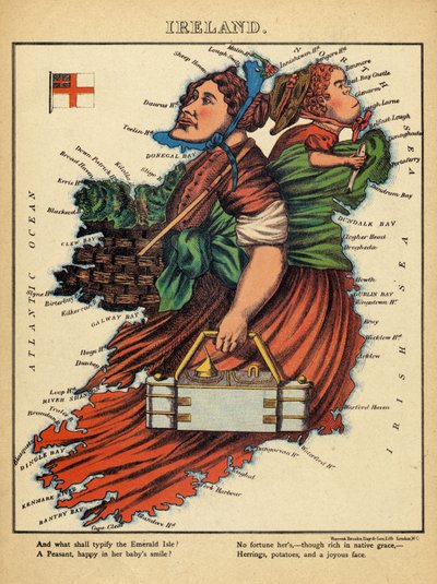 Allegory of Ireland, ca. 1860 af English School